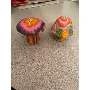 Vintage Y2K mini mushroom candles